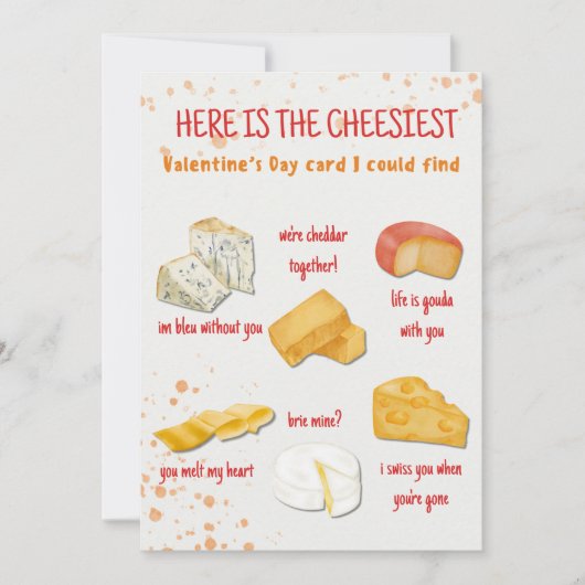 Cheesy Valentine's Day Card | Valentine's Card (正面)