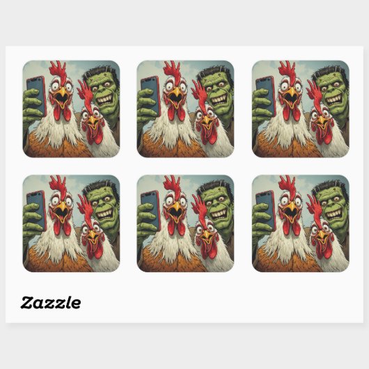 "Cheesys Posen With Frank" Sticker Sheet スクエアシール (シート)