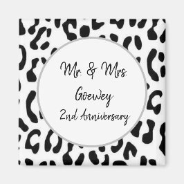 Cheetahパーソナライズされたお祝いテンプレート マグネット