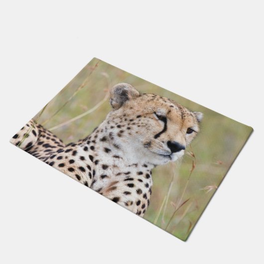 Cheetah ドアマット (アングル)
