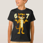 Cheetah 67 Meme Funny Kids Teens Gen Alpha Slang 6 Tシャツ (正面)