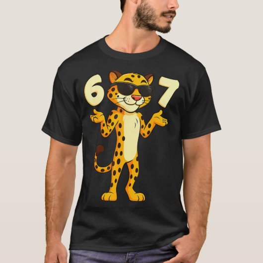 Cheetah 67 Meme Funny Kids Teens Gen Alpha Slang 6 Tシャツ (正面)