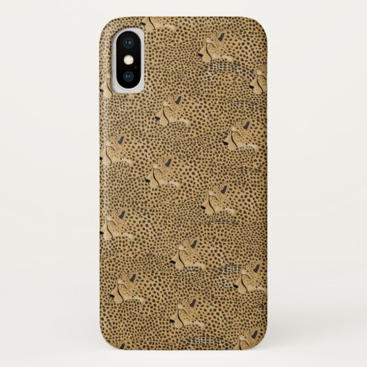 Cheetah Apple iPhone X、かろうじて携帯電話のケース Case-Mate iPhoneケース (裏面)