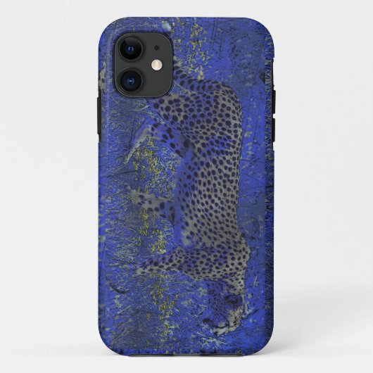 Cheetah at Night Wildlife Art iPhone 5ケース Case-Mate iPhoneケース (裏面)