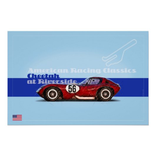 Cheetah at Riverside ポスター (正面)