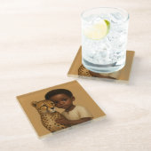 Cheetah & Boy: Bond of the Wild and Innocent ガラスコースター (アングル)