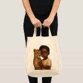 Cheetah & Boy: Bond of the wild and innocent トートバッグ (正面(商品))
