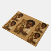 Cheetah & Boy: Bond of the Wild and Innocent ドアマット (アングル)