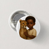 Cheetah & Boy: Bond of the wild and innocent 缶バッジ (正面&裏面)