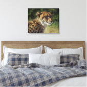 Cheetah Canvas Print 20" x 16" キャンバスプリント (インサイチュ (寝室))