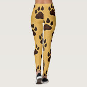Cheetah Footprint Leggings – “Run Wild in Style” レギンス (裏面)