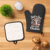 Cheetah Funny Quote 鍋つかみ&鍋敷きセット (トップダウン)