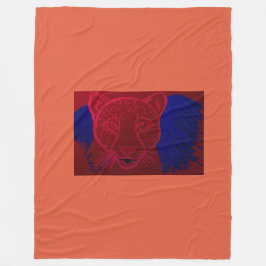 Cheetah Girl Spirit Fleece Blanket フリースブランケット