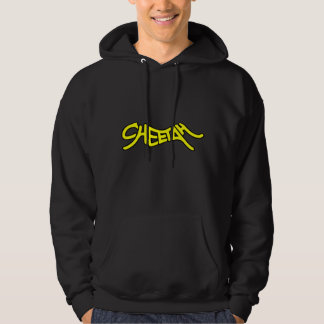 Cheetah Graffiti Style Typography Bold Yellow パーカ