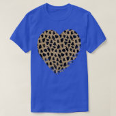 Cheetah Heart Leopard Print Tシャツ (デザイン正面)