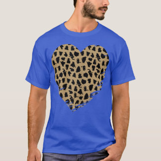 Cheetah Heart Leopard Print Tシャツ