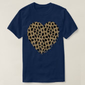 Cheetah Heart Leopard Print  Tシャツ (デザイン正面)