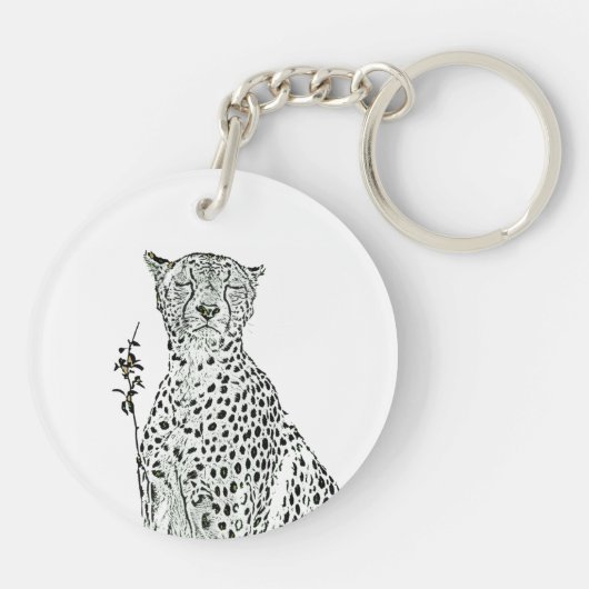 Cheetah key ring キーホルダー (裏面)