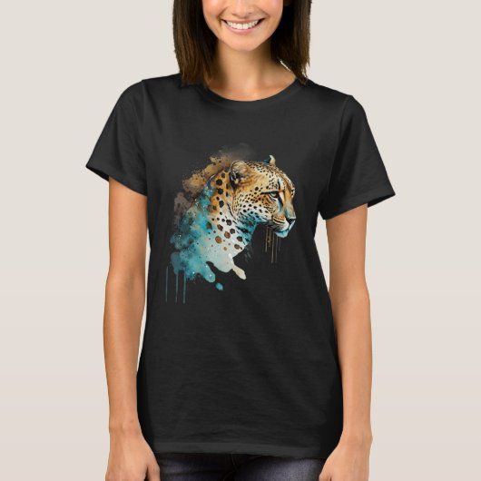 Cheetah Leopard Big Cat Panther Safari Trip Wildli Tシャツ (正面)
