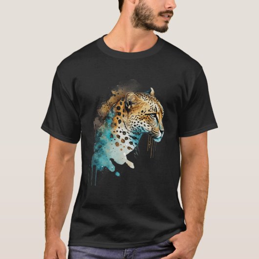 Cheetah Leopard Big Cat Panther Safari Trip Wildli Tシャツ (正面)