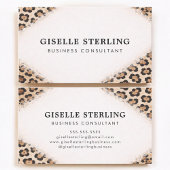 Cheetah Leopard Print Professional 名刺