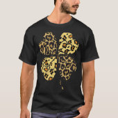 Cheetah Leopard Print Shamrock St Patricks Day Luc Tシャツ (正面)