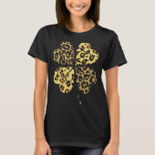 Cheetah Leopard Print Shamrock St Patricks Day Luc Tシャツ (正面)