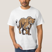 Cheetah Mode On Tシャツ (正面)