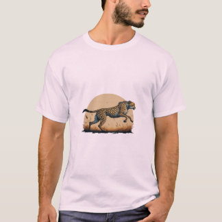 Cheetah on the Go" "速く走する！" "Sprint Supre Tシャツ