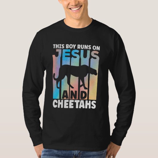 Cheetah Outfit for Cheetah Lovers Apparel for Boys Tシャツ (正面)