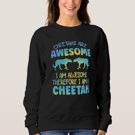 Cheetah Outfit for Cheetah Lovers Apparel Women Gi スウェットシャツ (正面)