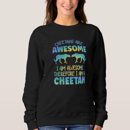 Cheetah Outfit for Cheetah Lovers Apparel Women Gi スウェットシャツ (正面)