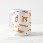 Cheetah Pattern Mug コーヒーマグカップ (正面左)