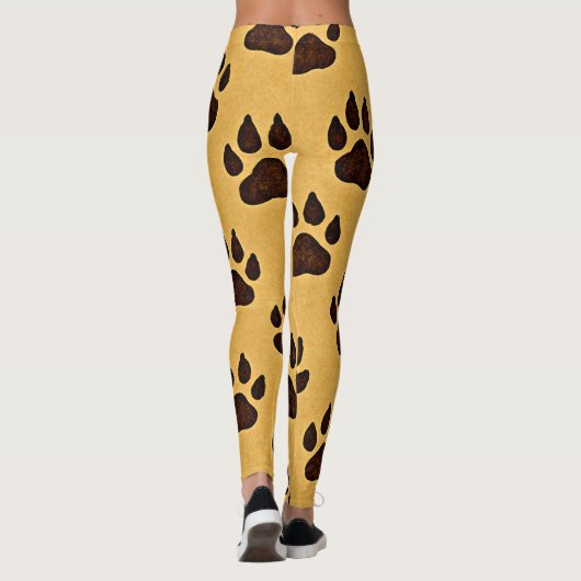 Cheetah Paw Print  レギンス (裏面)
