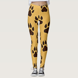 Cheetah Paw Print レギンス