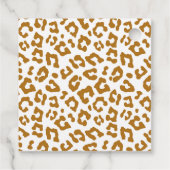 Cheetah Safari Wild One Baby Shower Thank You フェイバータグ (裏面)