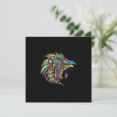 Cheetah Serpent Aztec Warrior Maya Inca Culture Gi 招待状 (スタンド正面)