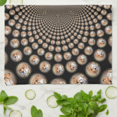 Cheetah Spin Scelens - Feline Frenzy カラフル: キッチンタオル (折り畳み)