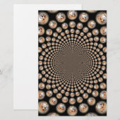 Cheetah Spin Scelens - Feline Frenzy カラフル: 便箋 (正面/裏面)