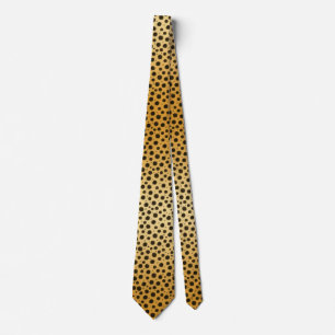 Cheetah Spots Exotic African Animal Print ネクタイ