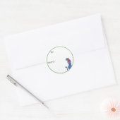 Cheetah Sticker ラウンドシール (封筒)