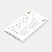 Cheetah & topiary 4 x 6 To Doメモ ポストイット (アングル)