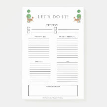 Cheetah & topiary 4 x 6 To Doメモ