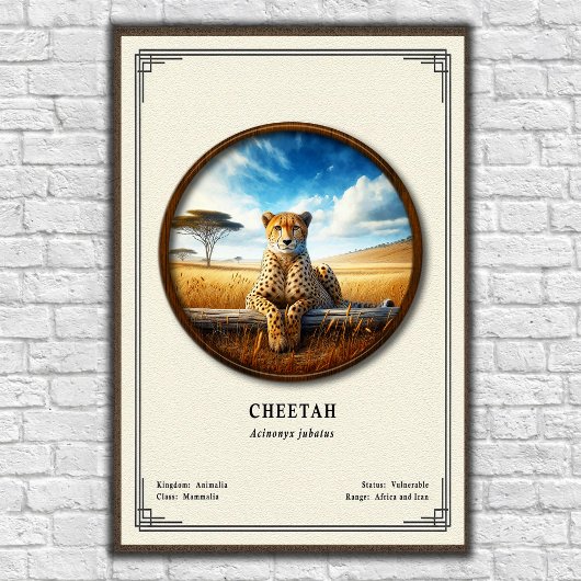 Cheetah Zoology Series ポスター