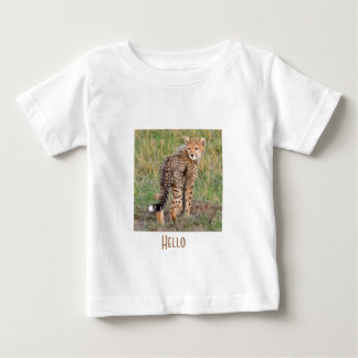 CheetahCubLookingAtYou.pngベビーTシャツ ベビーTシャツ