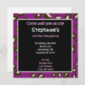 cheetahprint1コピー来と私たちに参加する，ステップ… 招待状 (正面/裏面)