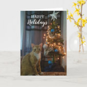 Cheeto Dacutecatのクリスマスカード カード (黄色い花)