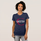 Cheetoh猫のモノグラムのデザイン Tシャツ (正面フル)