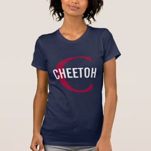 Cheetoh猫のモノグラムのデザイン Tシャツ