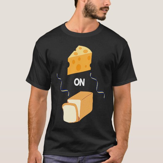 Cheez On Bread Funny Barbados Slang Bajan Pride Tシャツ (正面)